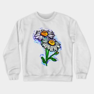 daisy flower art Crewneck Sweatshirt